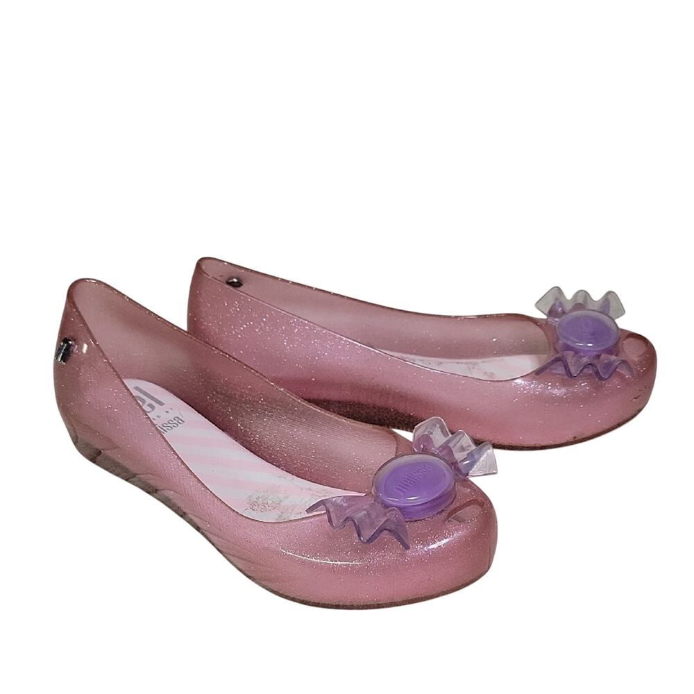 Mel Melissa Ultragirl Trick or Treat Glitter Jelly Flats Kids Size 12